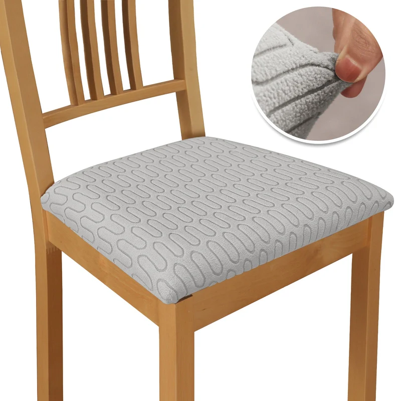 Housses pour assise de chaise extensibles jacquard