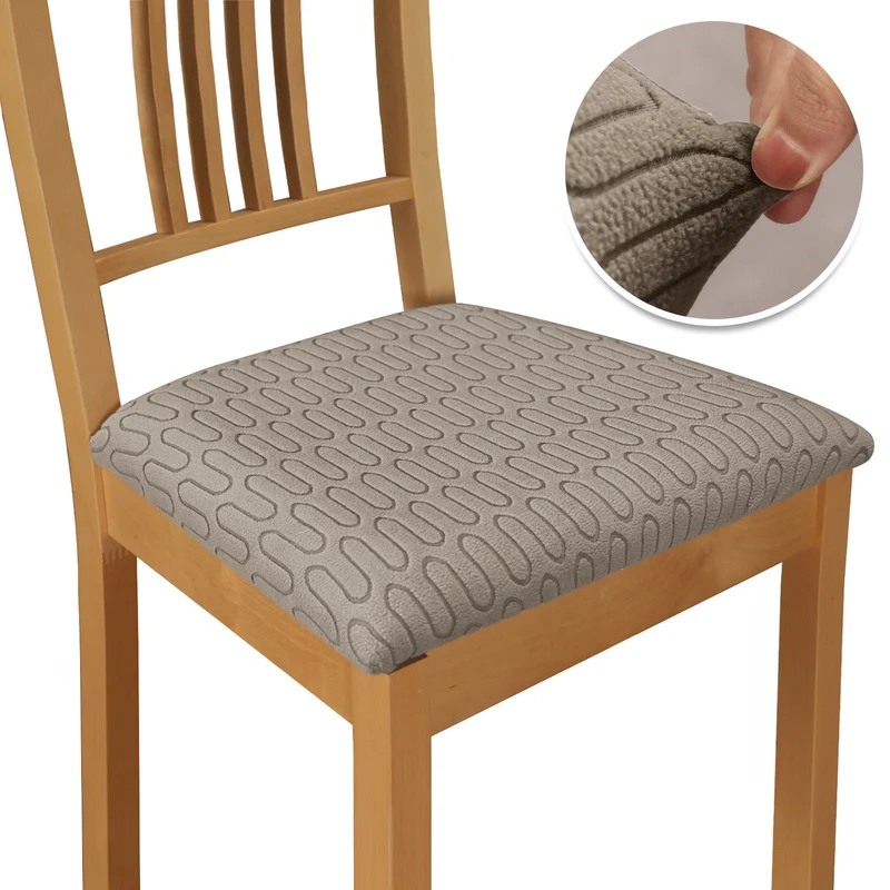 Housses pour assise de chaise extensibles jacquard