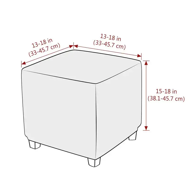 Housse De Pouf Velours Européen VELORIO