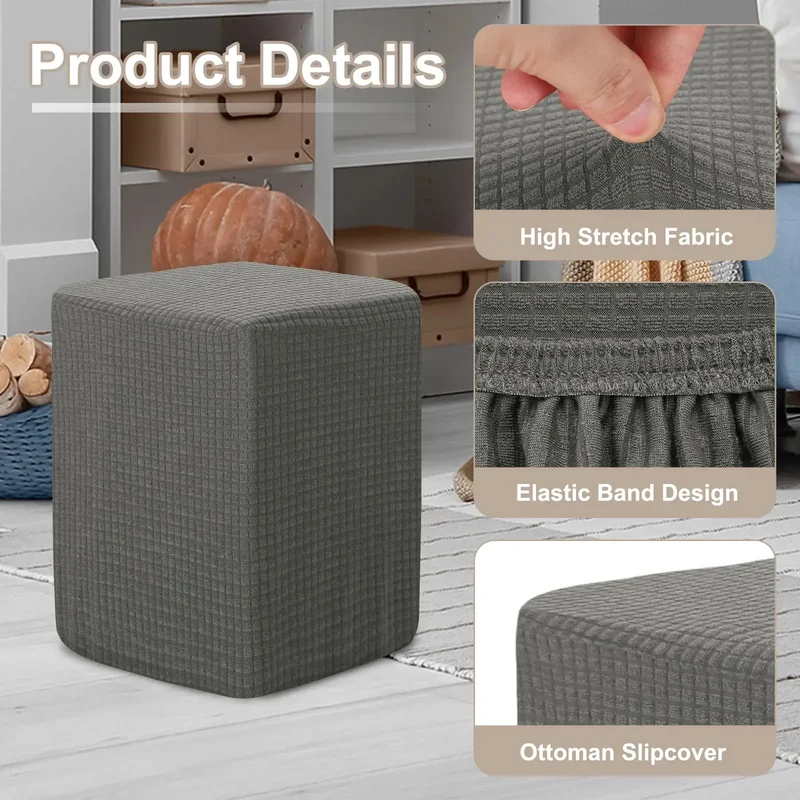Housse Ottoman Extensible Moderne VISTO