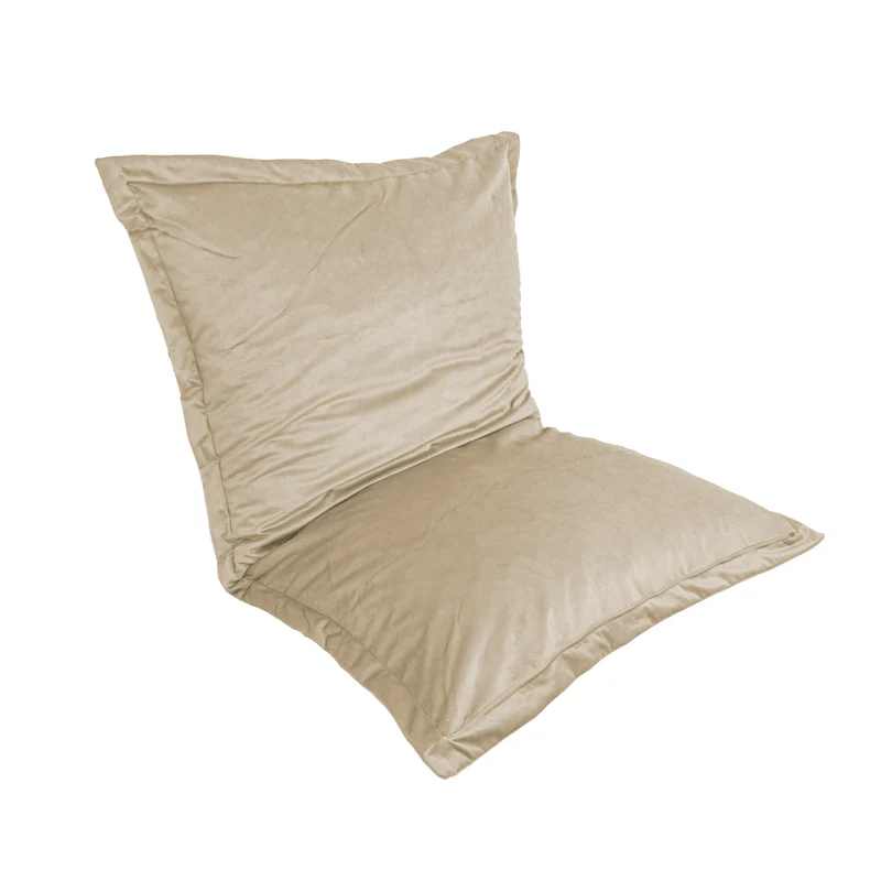 Pouf Coussin Géant XL 150x100 Crème - Velours & Mousse (Luxe & Confort)