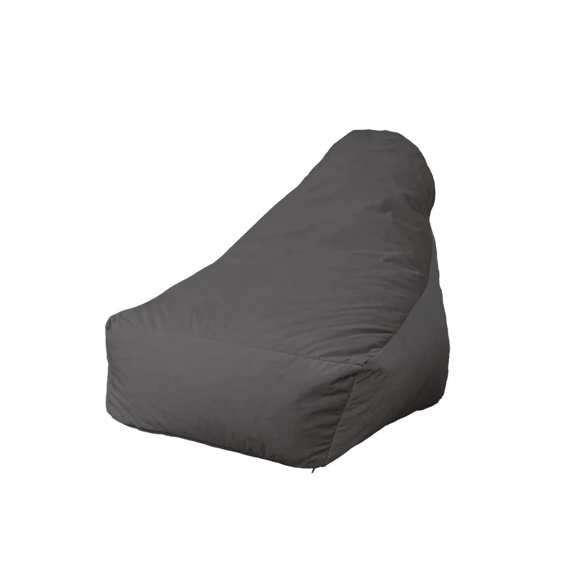 Fauteuil Pouf XXL 120x90 Gris Foncé - Velours Soyeux & Mousse (Luxe & Confort)