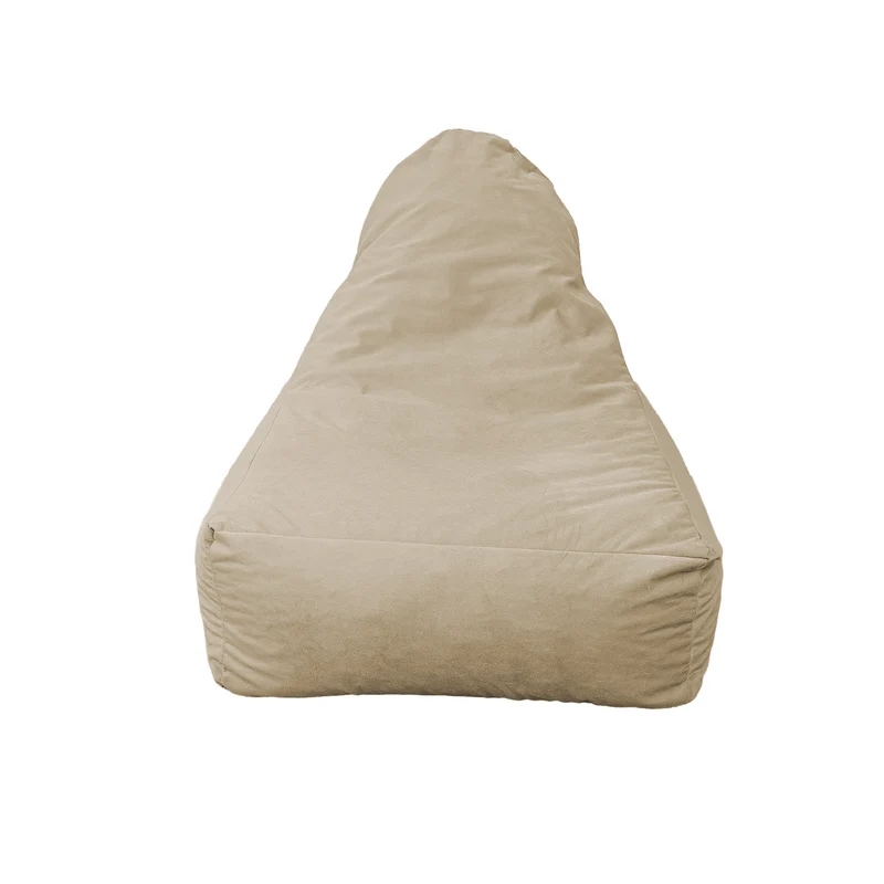 Fauteuil Pouf XXL 120x90 Crème - Velours Soyeux & Mousse (Luxe & Confort)