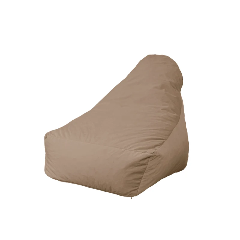 Fauteuil Pouf XXL 120x90 Beige - Velours Soyeux & Mousse (Luxe & Confort)