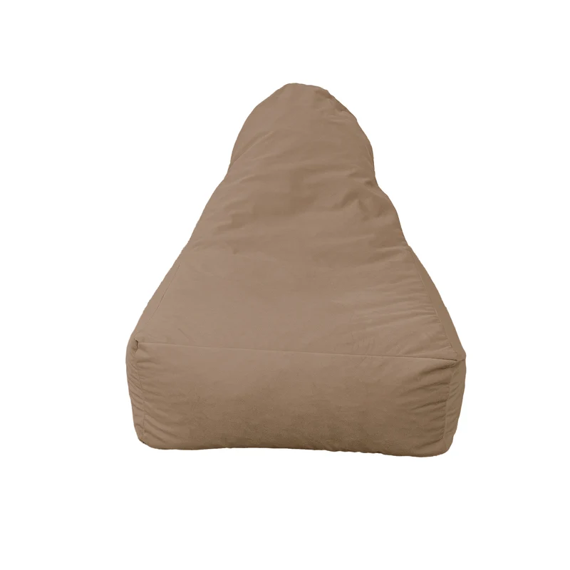 Fauteuil Pouf XXL 120x90 Beige - Velours Soyeux & Mousse (Luxe & Confort)