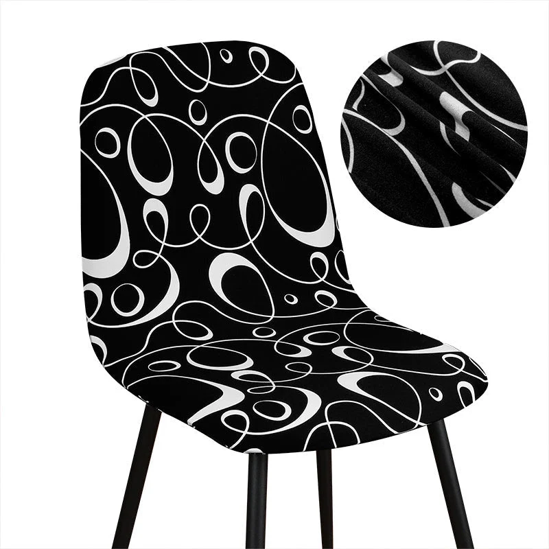 Housse de chaise scandinave petit dossier (8 motifs)