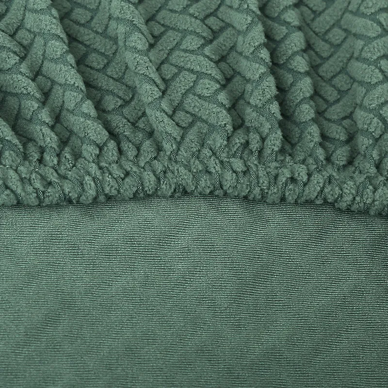Housse de chaise scandinave petit dossier en jacquard