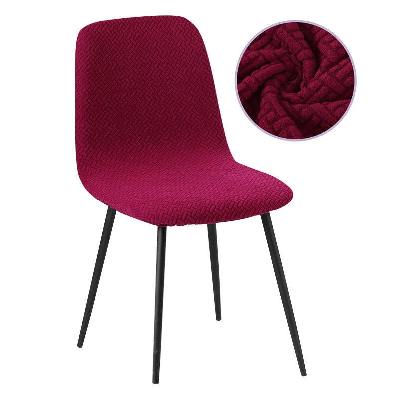 Housse de chaise scandinave petit dossier en jacquard