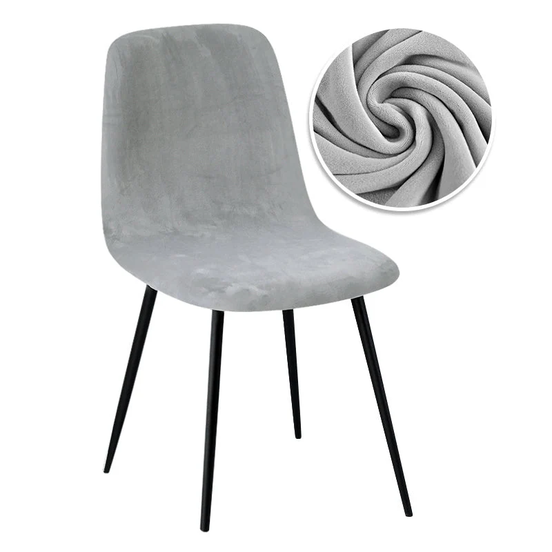 Housse de chaise scandinave petit dossier pur velours