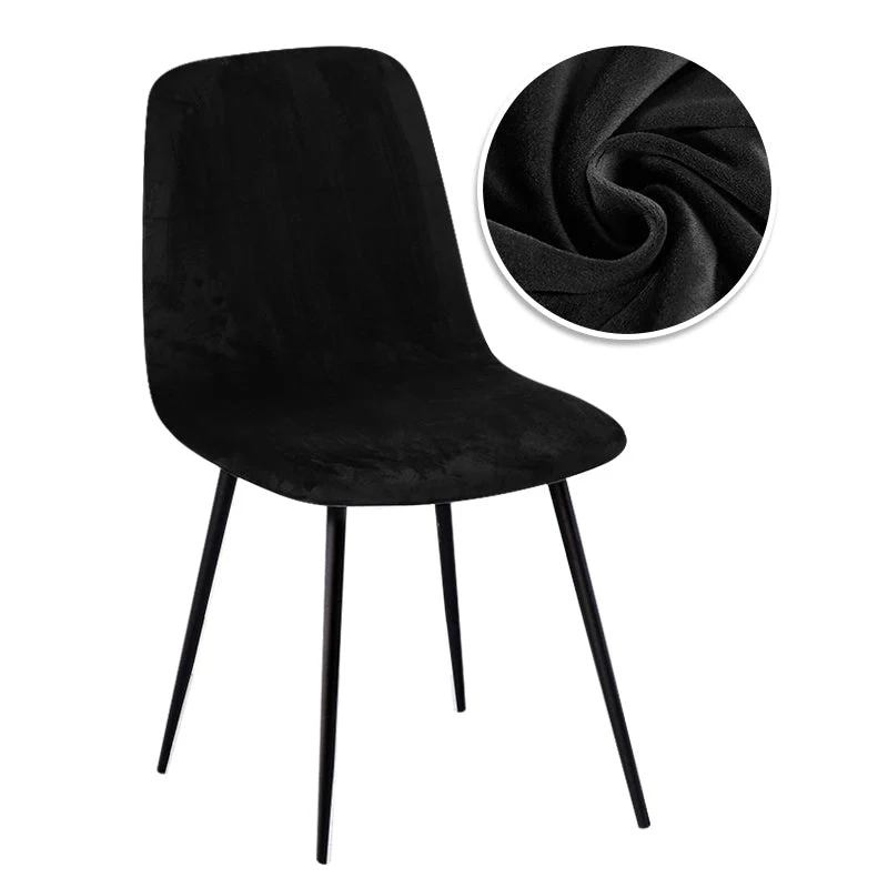 Housse de chaise scandinave petit dossier pur velours