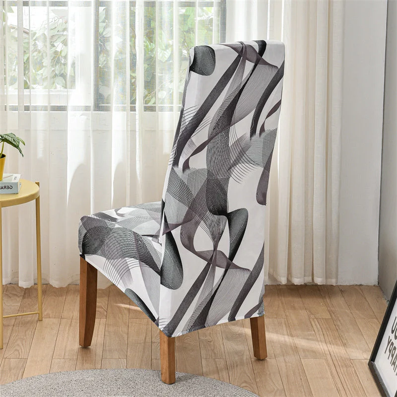 Housse de chaise haute extensible grand dossier (10 Motifs)
