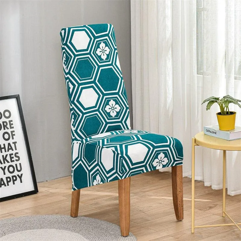Housse de chaise haute extensible grand dossier (10 Motifs)