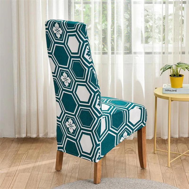 Housse de chaise haute extensible grand dossier (10 Motifs)