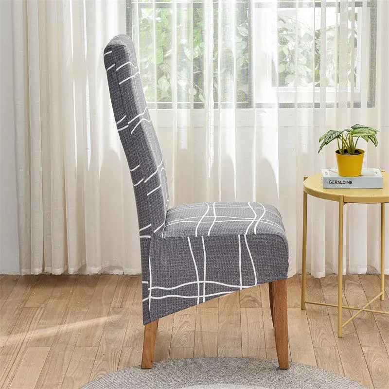 Housse de chaise haute extensible grand dossier (10 Motifs)