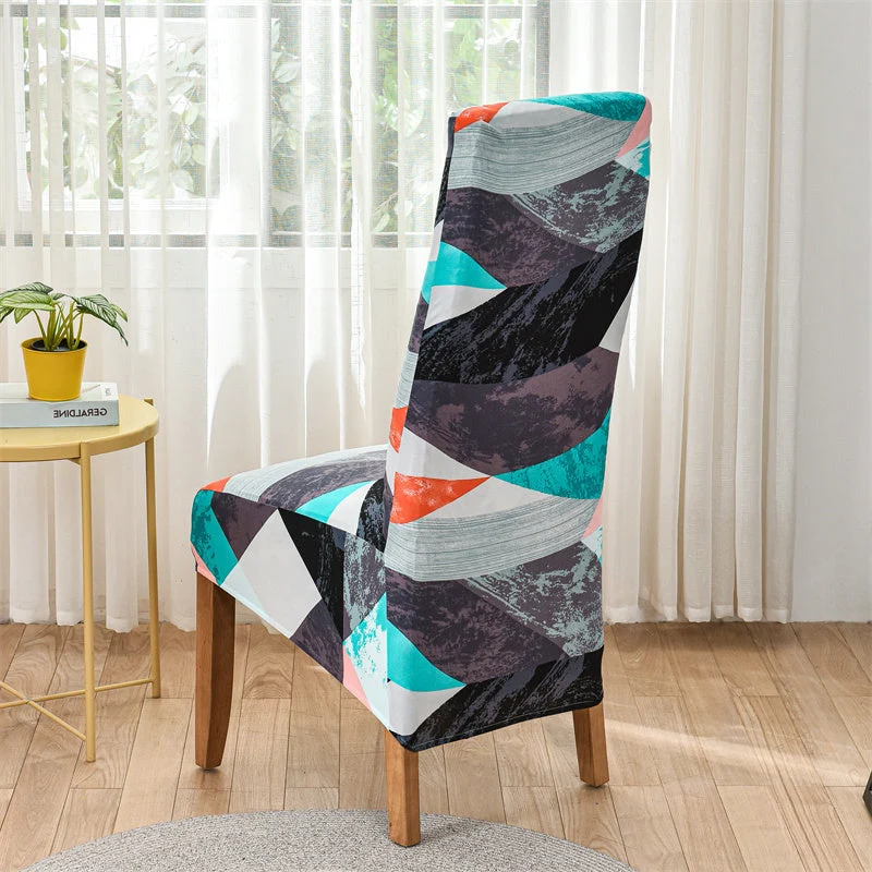 Housse de chaise haute extensible grand dossier (10 Motifs)