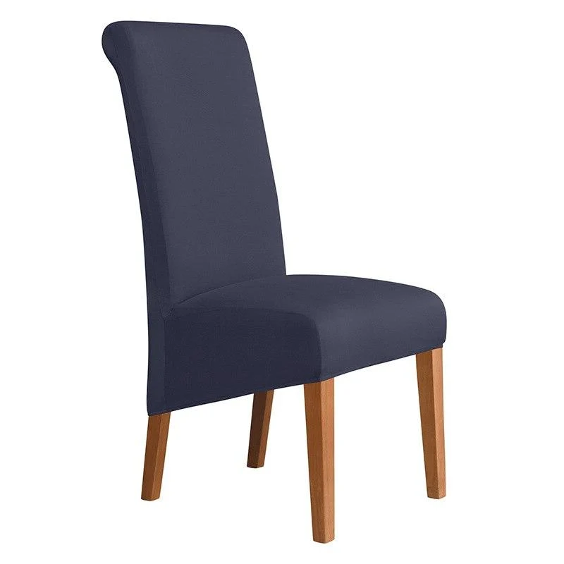 Housses de chaises hautes extensibles en lycra couleurs unies