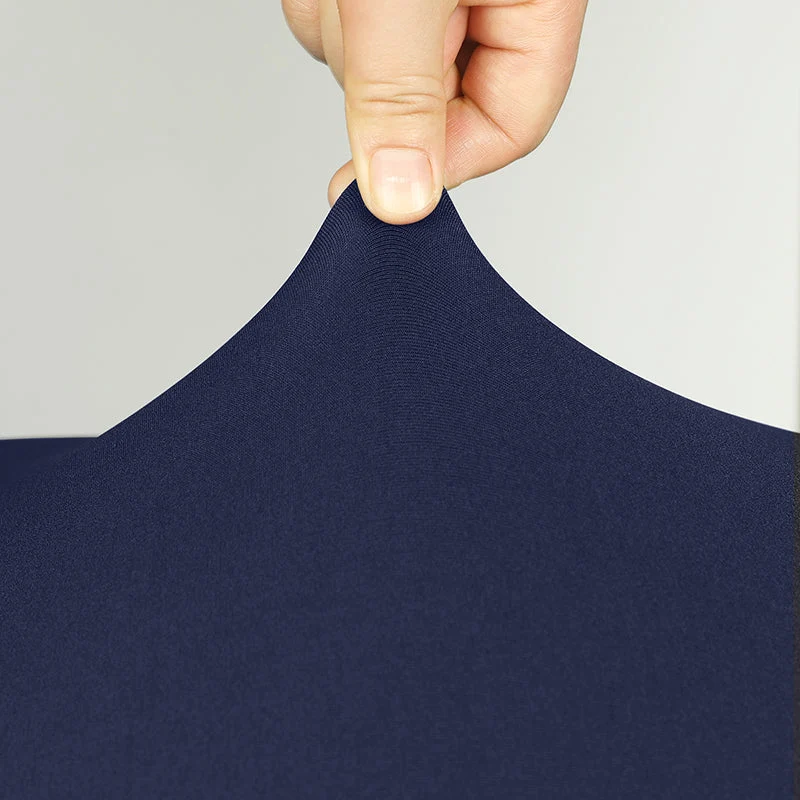Housses de chaises hautes extensibles en lycra couleurs unies