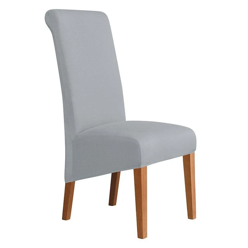 Housses de chaises hautes extensibles en lycra couleurs unies