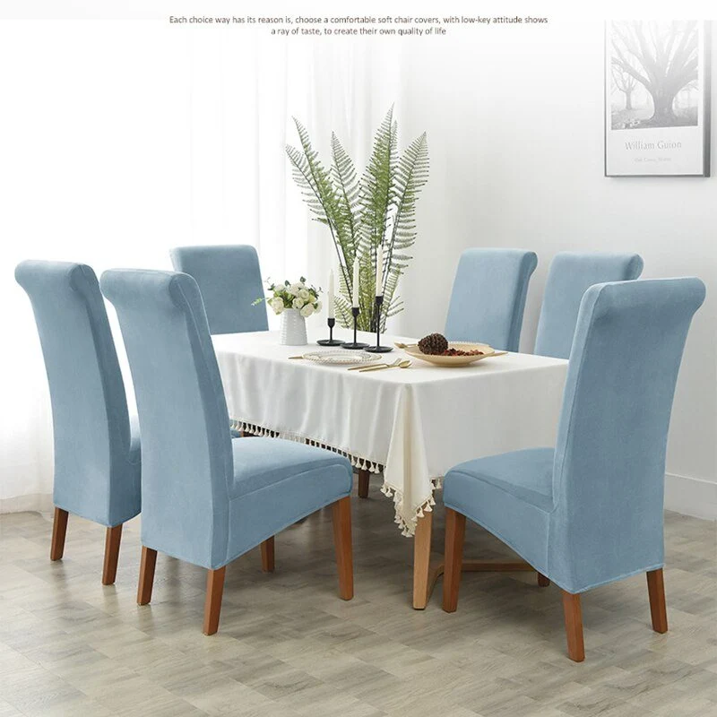 Housses de chaises hautes extensibles pur velours