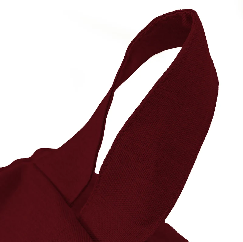 Pouf poire XL d'intérieur en tissu effet lin - 110x120 cm - Prune