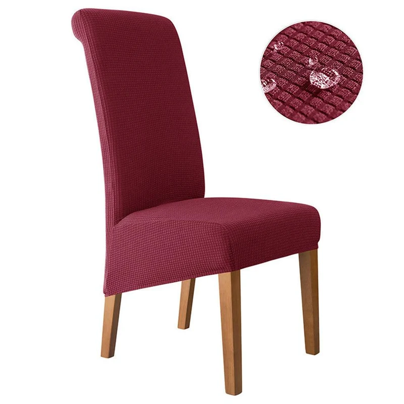 Housses de chaises hautes extensibles jacquard imperméable