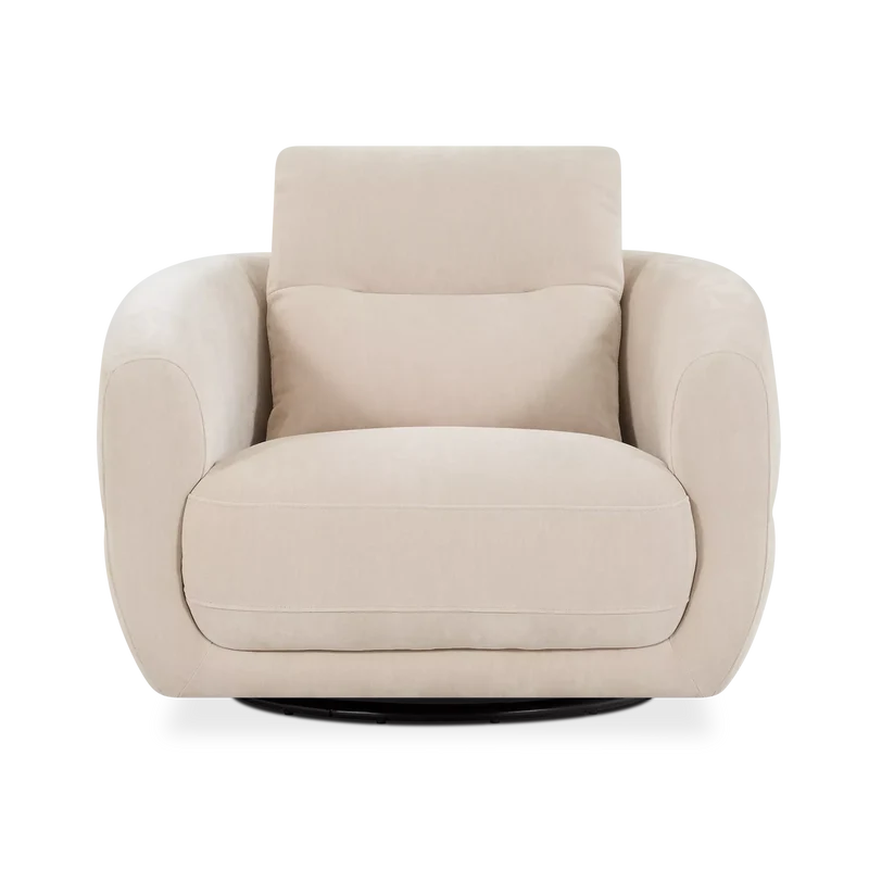Lumi - Swivel Velvet Armchair