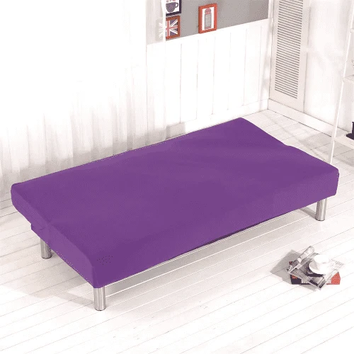 Housse de Canapé Clic Clac Motif Moderne Violet - Design Universelle & Moderne
