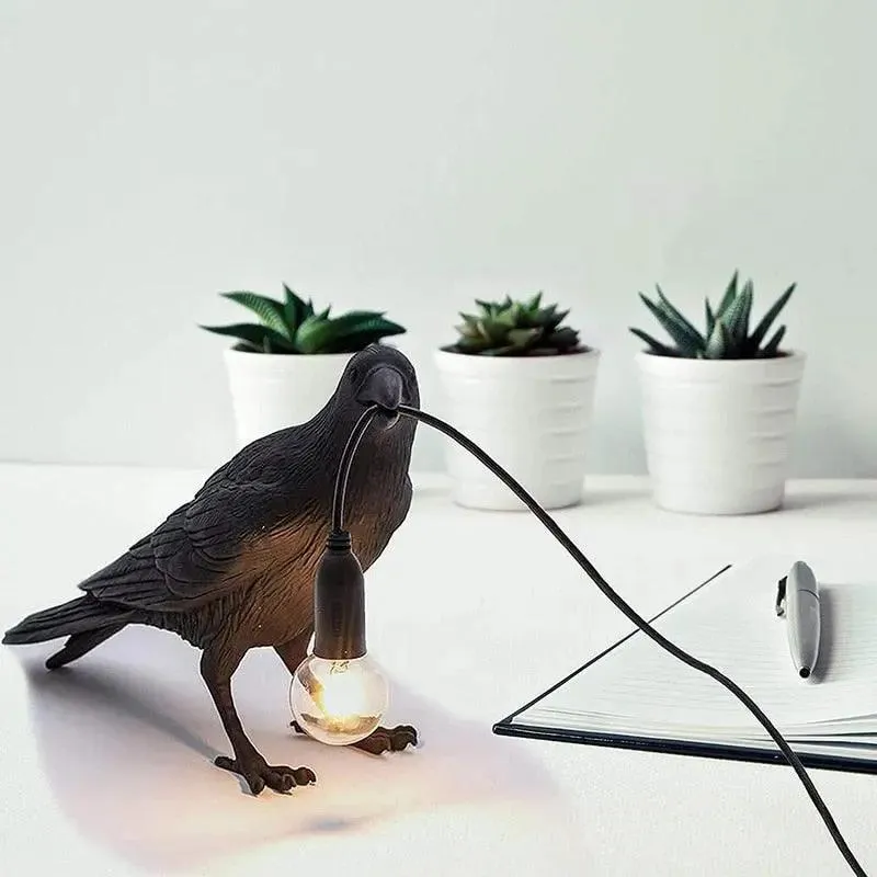 Lampe Design Corbeau