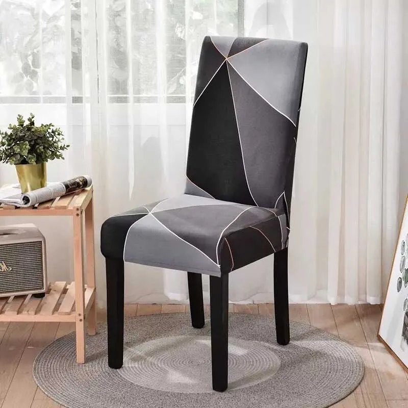 Housse de chaise tissu épais pour salle à manger - Housse de chaise grand dossier