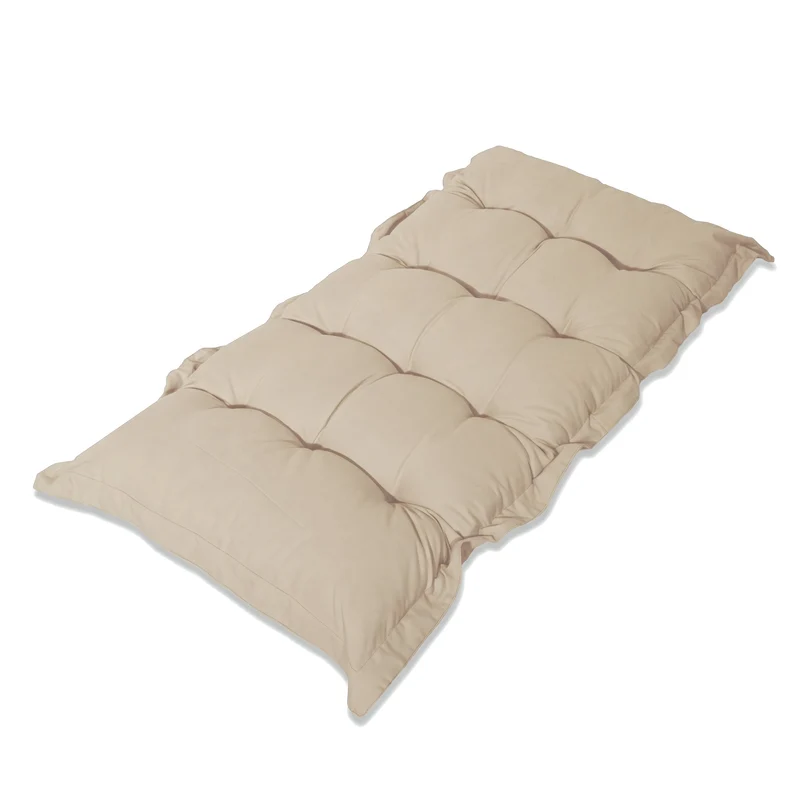 Coussin Banc & Sol Capitonné 120x60 Beige - Épais 10cm (Polyvalent)