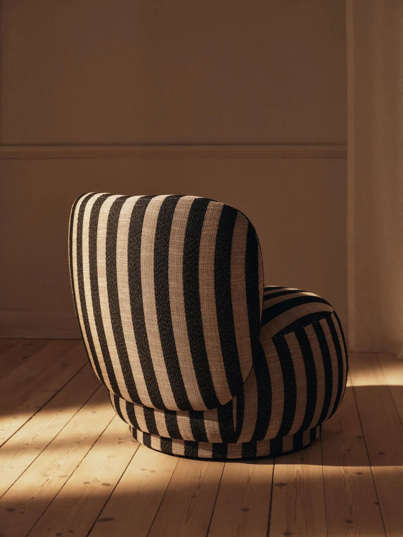 Rico Piccolo Lounge Chair - Louisiana - Sand/Black