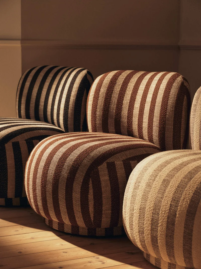 Rico Piccolo Lounge Chair - Louisiana - Sand/Black