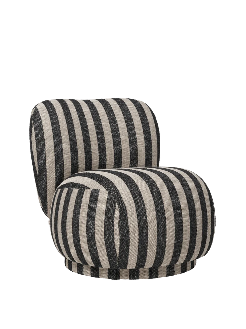 Rico Piccolo Lounge Chair - Louisiana - Sand/Black