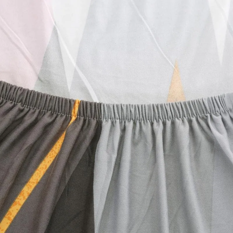 Housse de Canapé d'Angle Grey Stripes
