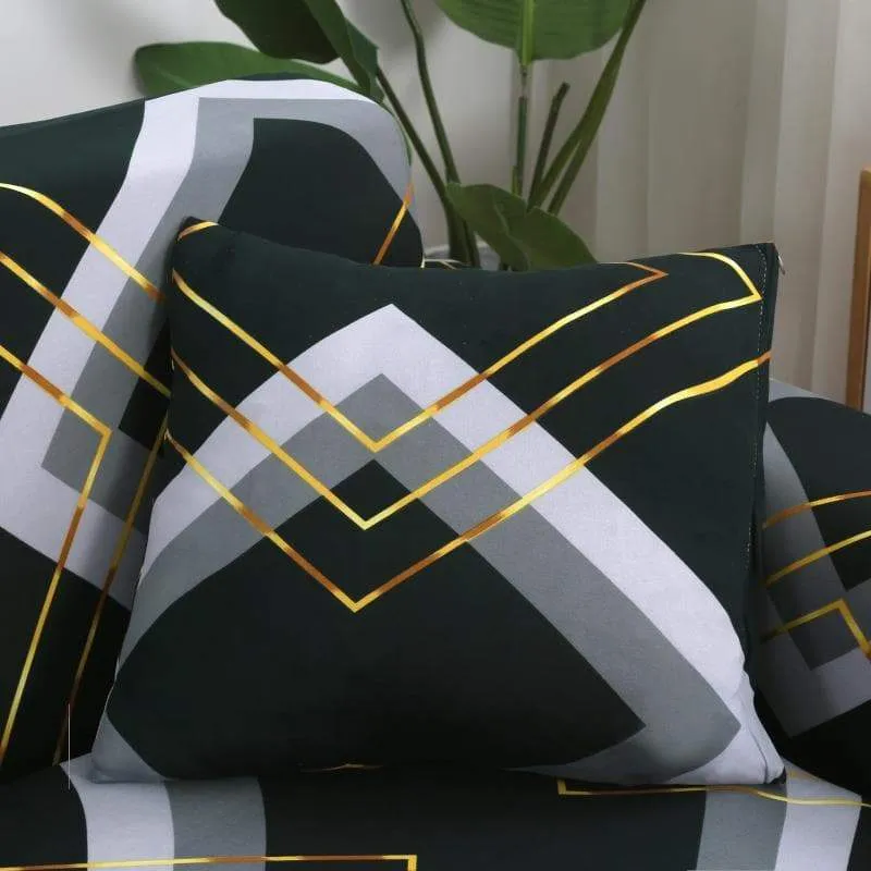Housse de Canapé d'Angle Illusion