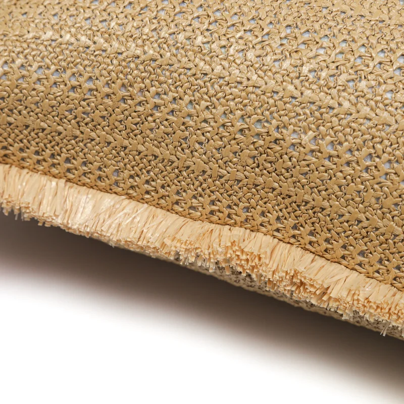 Housse de Coussin Effet Raphia Uni 30x50 - (Housse Seule - Style Bohème)