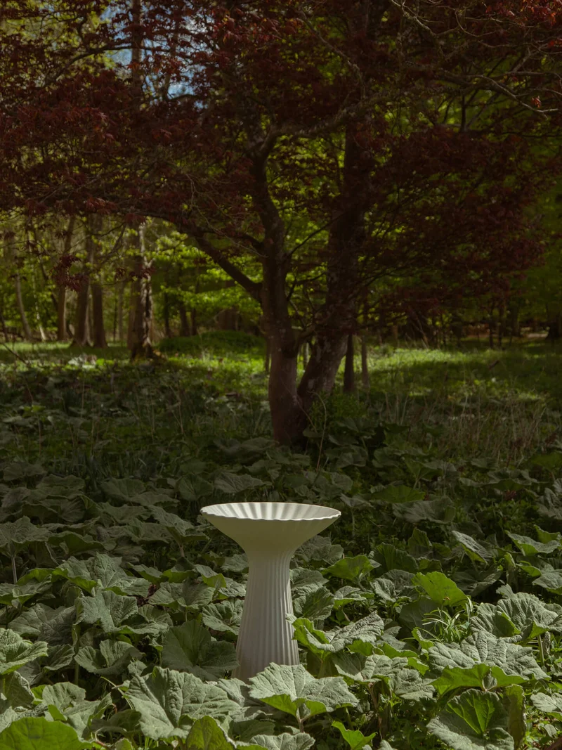 Fountain Pedestal Bowl - Ivory