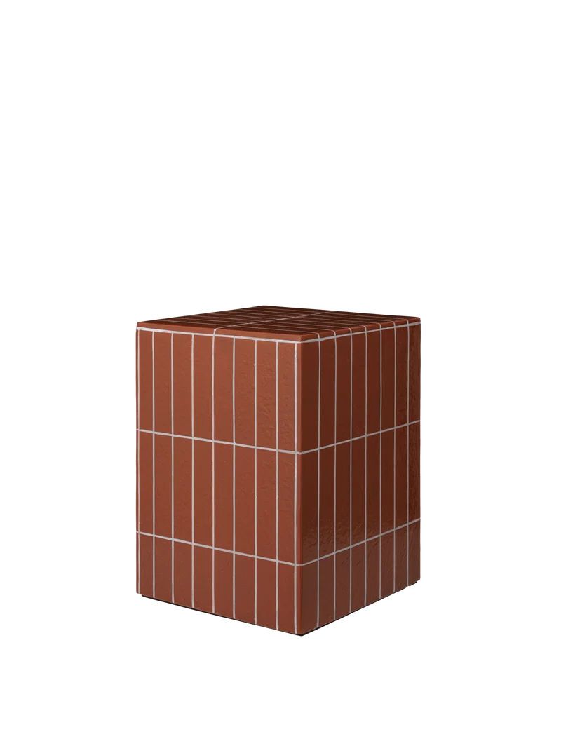 Pillar Side Table - Brown