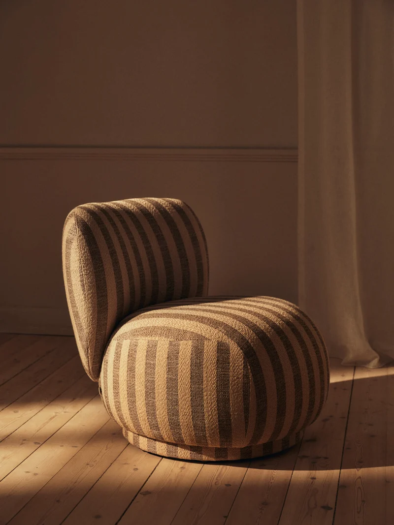 Rico Piccolo Lounge Chair - Louisiana - Sand/Off-White