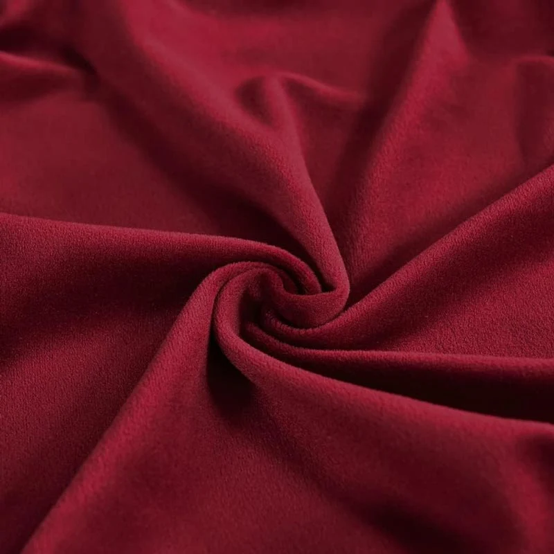 Housse de Fauteuil Crapaud Velours Rouge