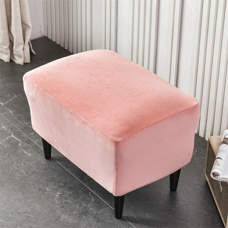 Housse de Fauteuil Crapaud Velours Rose