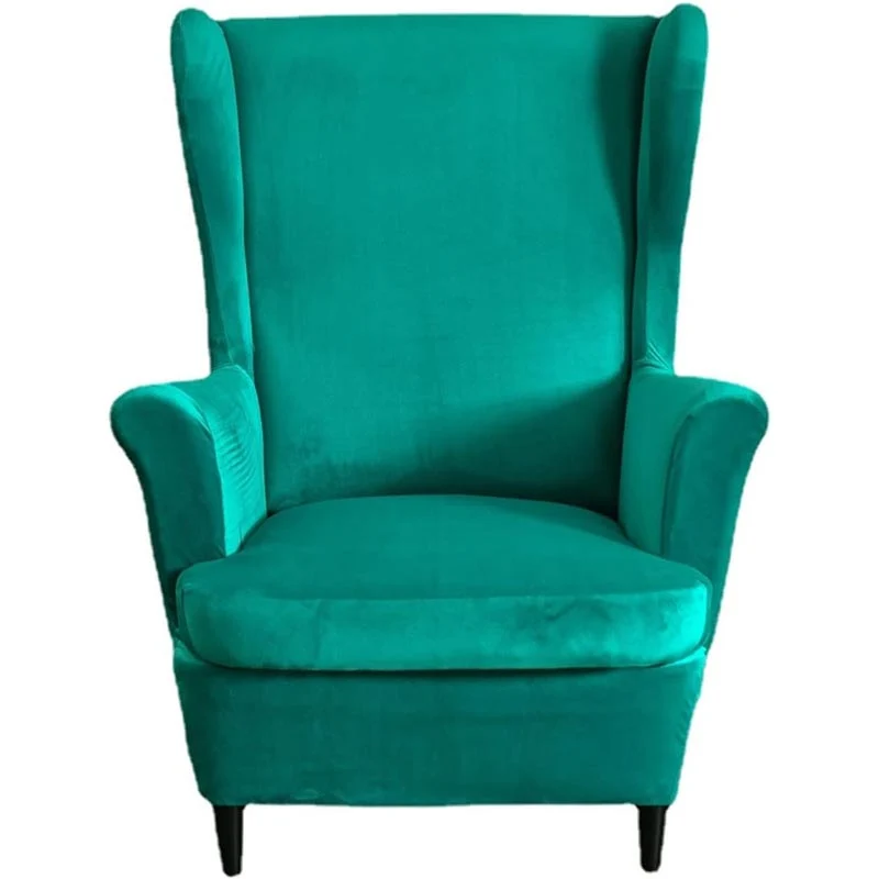 Housse de Fauteuil Crapaud Velours Vert