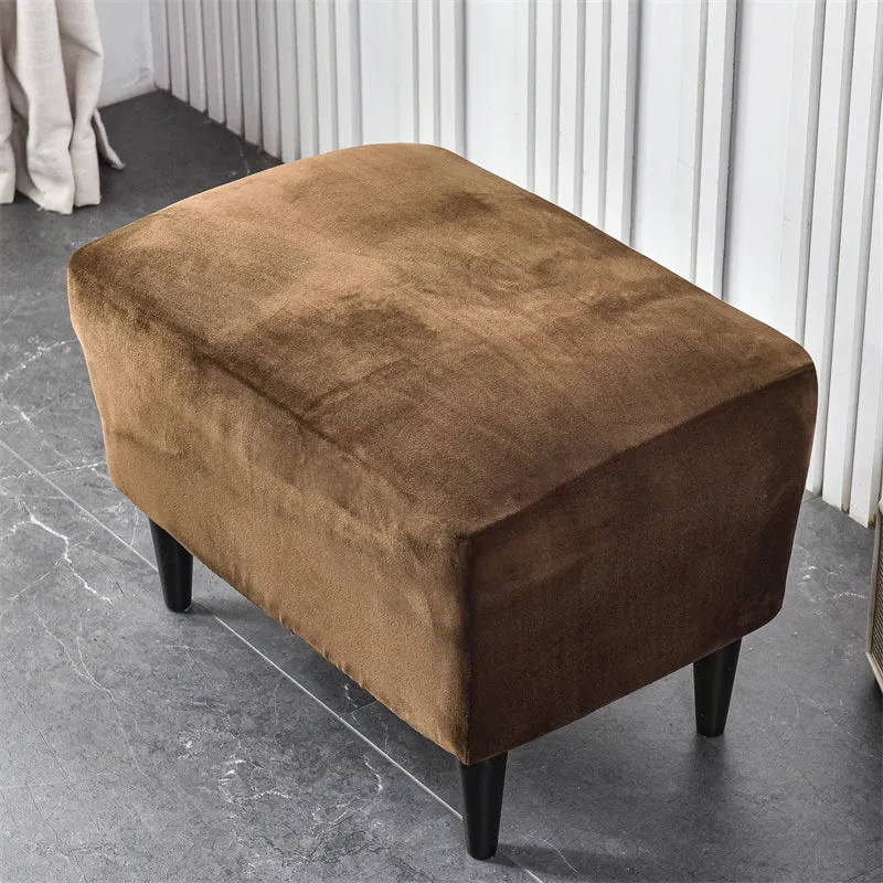 Housse de Fauteuil Crapaud Velours Marron