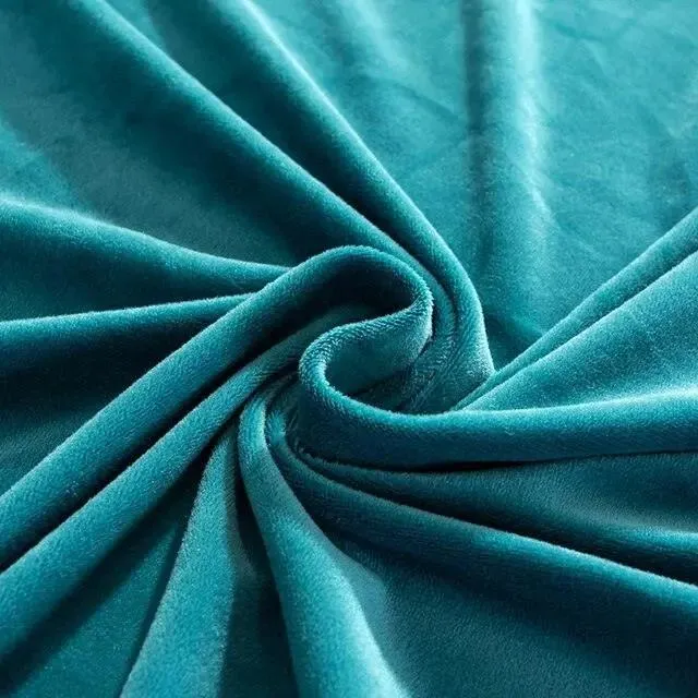 2 Housses De Coussin En Velours Lac Bleu Extensibles 45X45cm