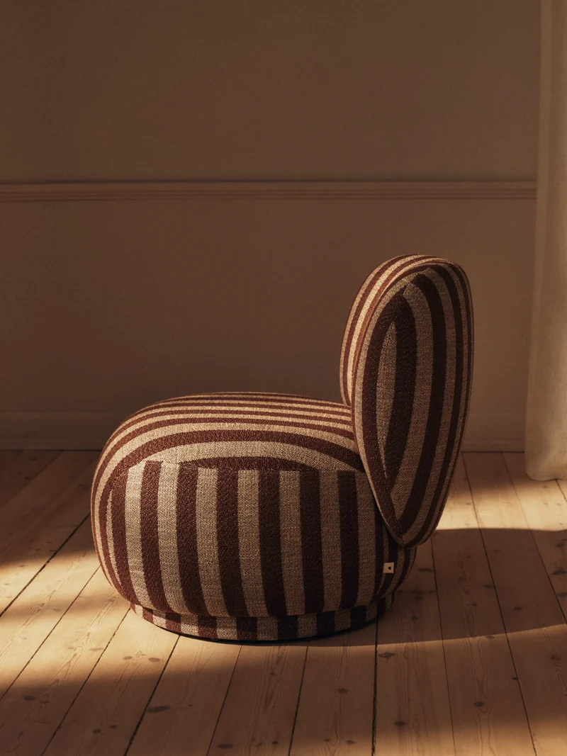 Rico Piccolo Lounge Chair - Louisiana - Sand/Chocolate