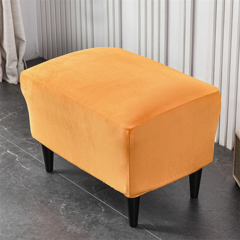 Housse de Fauteuil Crapaud Velours Orange