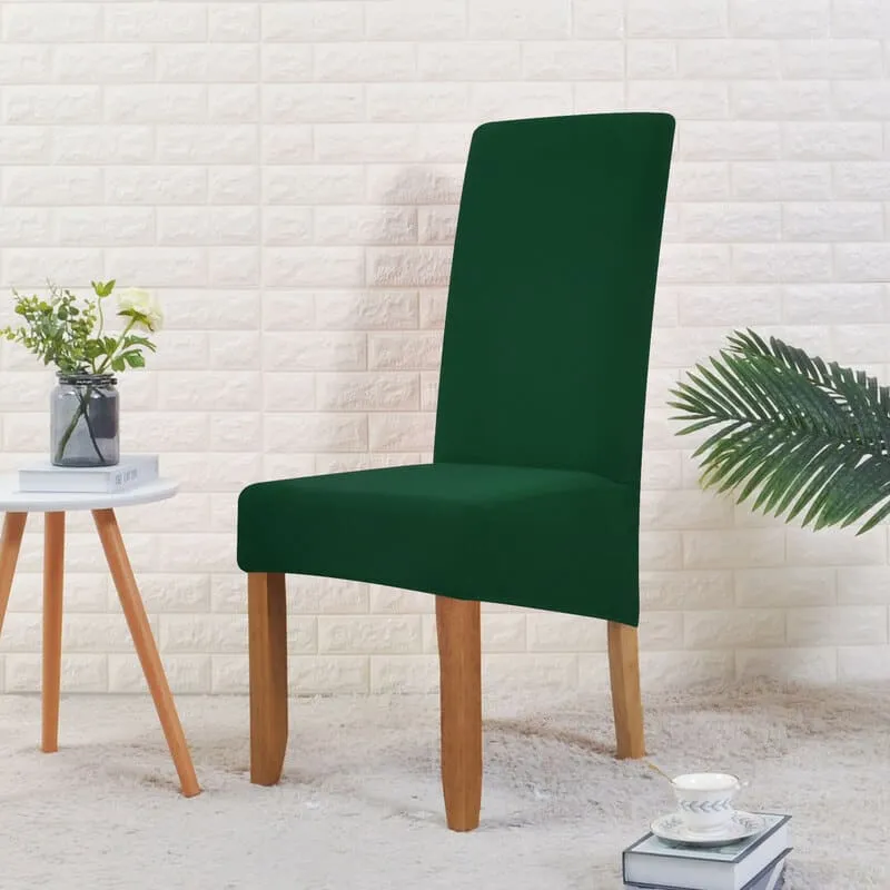 Housse de Chaise Large Vert Foncé