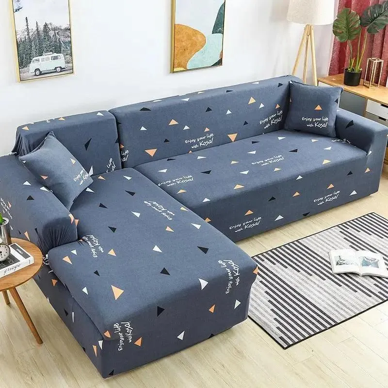 Motif Sadr - Housse de Canapé d’Angle Extensible