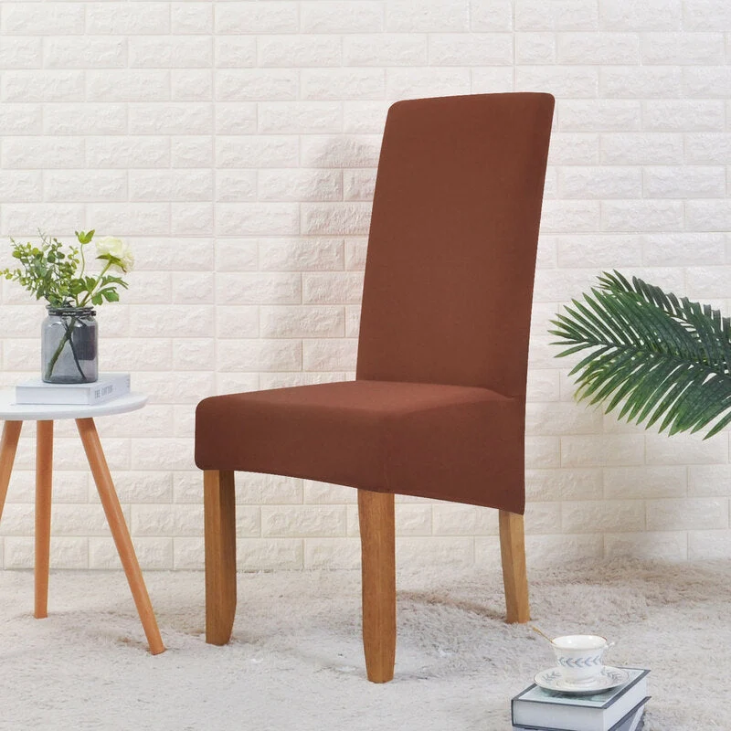 Housse de Chaise Large Marron Clair