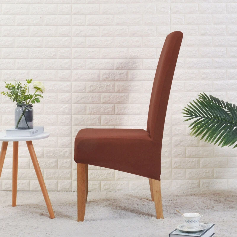 Housse de Chaise Large Marron Clair